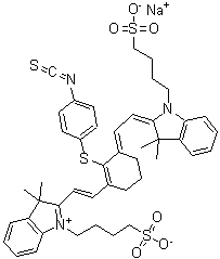 结构式 CAS# 152111-91-6, NIR797 异硫氰酸酯