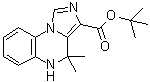 structure of CAS# 152273-12-6, 4,5-Dihydro-4,4-dimethylimidazo[1,5-a]quinoxaline-3-carboxylic acid 1,1-dimethylethyl ester;U 93631