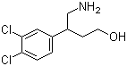 结构式 CAS# 152298-51-6, 4-氨基-3-(3,4-二氯苯基)-1-丁醇; 2-(3,4-二氯苯基)-4-羟基丁胺