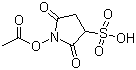 1-乙酰氧基-2,5-二氧代吡咯烷-3-磺酸分子结构 (CAS 152305-87-8)