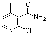 结构式 CAS# 152362-01-1, 2-氯-4-甲基-3-吡啶甲酰胺