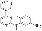 结构式 CAS# 152460-10-1, N-(5-氨基-2-甲基苯基)-4-(3-吡啶基)-2-氨基嘧啶
