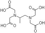 结构式 CAS# 15250-41-6, (S)-(+)-1,2-丙二胺-N,N,N',N'-四乙酸
