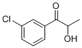 structure of CAS# 152943-33-4, Bupropion USP Related Compound C;1-(3-Chlorophenyl)-2-hydroxypropan-1-one