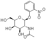 结构式 CAS# 152957-34-1, 2-硝基苯基 2-(乙酰氨基)-2-脱氧-beta-D-吡喃半乳糖苷