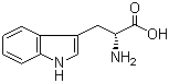 结构式 CAS# 153-94-6, D-色氨酸