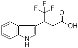 4,4,4-Trifluoro-3-(3-indolyl)butyric acid molecular structure (CAS 153233-36-4)