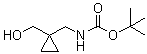 1-Hydroxymethyl-1-(tert-butoxycarbonylaminomethyl)cyclopropane molecular structure (CAS 153248-46-5)