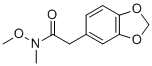 2-(benzo[d][1,3]dioxol-5-yl)-N-methoxy-N-methylacetamide molecular structure (CAS 153277-41-9)