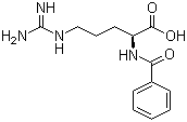 N-Benzoyl-L-arginine molecular structure (CAS 154-92-7)