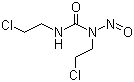 结构式 CAS# 154-93-8, 卡莫司汀; 双氯乙亚硝脲; 1,3-双(2-氯乙基)-1-亚硝基脲