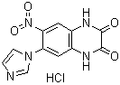 1,4-Dihydro-6-(1H-imidazol-1-yl)-7-nitro-2,3-quinoxalinedione monohydrochloride molecular structure (CAS 154164-30-4)