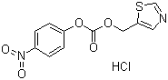 structure of CAS# 154212-59-6, ((5-Thiazolyl)methyl)-(4-nitrophenyl)carbonate hydrochloride;Carbonic acid 4-nitrophenyl 5-thiazolylmethyl ester hydrochloride