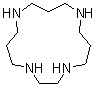 structure of CAS# 15439-16-4, 1,4,8,12-Tetraazacyclopentadecane;Cyclal