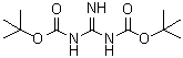 structure of CAS# 154476-57-0, N1,N2-Bis(tert-butyloxycarbonyl)guanidine;N,N'-Di-Boc-guanidine; N1,N2-Bis(tert-butoxycarbonyl)guanidine; N1,N2-Bis(tert-butyloxycarbonyl)guanidine; tert-Butyl [N-(tert-butoxycarbonyl)carbamimidoyl]carbamate