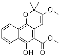 结构式 CAS# 154706-44-2, 3-甲氧基大叶茜草素