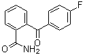 结构式 CAS# 1548-28-3, 2-(4-氟苯甲酰基)苯甲酰胺