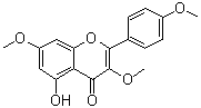 structure of CAS# 15486-34-7, Kaempferol 3,4',7-trimethyl ether;Kaempferol 3,7,4'-trimethyl ether; NSC 675951