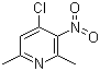 4-Chloro-2,6-dimethyl-3-nitropyridine molecular structure (CAS 15513-48-1)