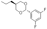 trans-2-(3,5-Difluorophenyl)-5-propyl-1,3-dioxane molecular structure (CAS 155134-98-8)