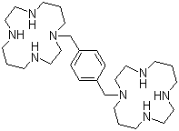结构式 CAS# 155148-31-5, 普乐沙福; 1,1'-[1,4-亚苯基双(亚甲基)]双[1,4,8,11-四氮杂环十四烷]