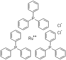 structure of CAS# 15529-49-4, Tris(triphenylphosphine)ruthenium(II) chloride;Dichlorotris(triphenylphosphine)ruthenium(II)