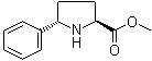 结构式 CAS# 155343-63-8, (5S)-5-苯基-L-脯氨酸甲酯