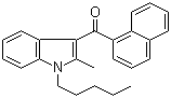 (2-Methyl-1-pentyl-1H-indol-3-yl)-1-naphthalenylmethanone molecular structure (CAS 155471-10-6)