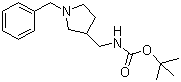 1-Benzyl-3-Boc-aminomethylpyrrolidine molecular structure (CAS 155497-10-2)