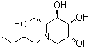 (2R,3R,4R,5R)-1-Butyl-2-(hydroxymethyl)-3,4,5-piperidinetriol molecular structure (CAS 155501-85-2)
