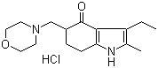 structure of CAS# 15622-65-8, Molindone hydrochloride;EN 1733A; Lindone; Moban