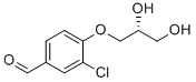 structure of CAS# 1563017-36-6, (R)-3-chloro-4-(2,3-dihydroxypropoxy)benzaldehyde;3-Chloro-4-[(2R)-2,3-dihydroxypropoxy]-benzaldehyde