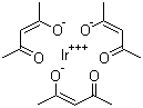 Iridium(III) acetylacetonate molecular structure (CAS 15635-87-7)