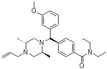 structure of CAS# 156727-74-1, NIH 10815;4-[(R)-[(2S,5R)-2,5-Dimethyl-4-(2-propen-1-yl)-1-piperazinyl](3-methoxyphenyl)methyl]-N,N-diethylbenzamide