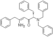 结构式 CAS# 156732-13-7, (S,Z)-5-氨基-2-(二苄基氨基)-1,6-二苯基己-4-烯-3-酮