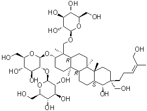 结构式 CAS# 156764-83-9, 凤仙萜四醇苷 C