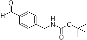 结构式 CAS# 156866-52-3, (4-甲酰基苄基)氨基甲酸叔丁酯
