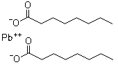 Lead caprylate molecular structure (CAS 15696-43-2)