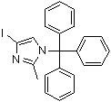 4-Iodo-2-methyl-1-(triphenylmethyl)-1H-imidazole molecular structure (CAS 157255-72-6)