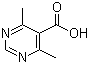 结构式 CAS# 157335-93-8, 4,6-二甲基嘧啶-5-甲酸