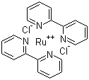 结构式 CAS# 15746-57-3, 二氯双(2,2'-联吡啶)钌