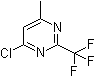 4-Chloro-6-methyl-2-trifluoromethylpyrimidine molecular structure (CAS 1582-25-8)