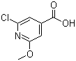 2-Chloro-6-methoxyisonicotinic acid molecular structure (CAS 15855-06-8)