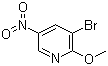 3-Bromo-2-methoxy-5-nitropyridine molecular structure (CAS 15862-50-7)