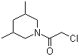 structure of CAS# 158890-34-7, 1-(Chloroacetyl)-3,5-dimethylpiperidine;2-Chloro-1-(3,5-dimethylpiperidin-1-yl)ethanone