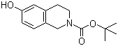 结构式 CAS# 158984-83-9, N-叔丁氧羰基-6-羟基-3,4-二氢异喹啉