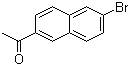 结构式 CAS# 1590-25-6, 2-乙酰基-6-溴萘