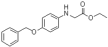 结构式 CAS# 15917-88-1, N-[4-(苯基甲氧基)苯基]甘氨酸乙酯