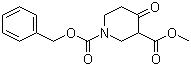 structure of CAS# 159299-93-1, 4-Oxo-1,3-piperidinedicarboxylic acid 3-methyl 1-(phenylmethyl) ester;Methyl 1-benzyloxycarbonyl-4-oxo-3-piperidinecarboxylate