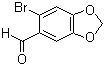 6-Bromo-3,4-(methylenedioxy)benzaldehyde molecular structure (CAS 15930-53-7)